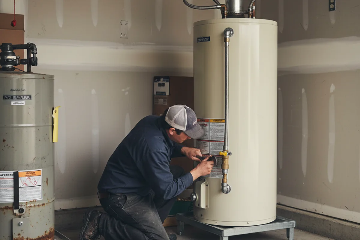 Water heater and shutoff valve replacement in Bentleyville